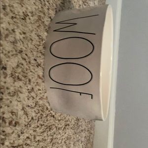 Rae Dunn WOOF Dog bowl
